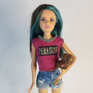 Barbie Skipper Puppy Chase Doll Mattel 2016
